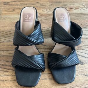 DV by Dolce Vita Black Quilted Heels